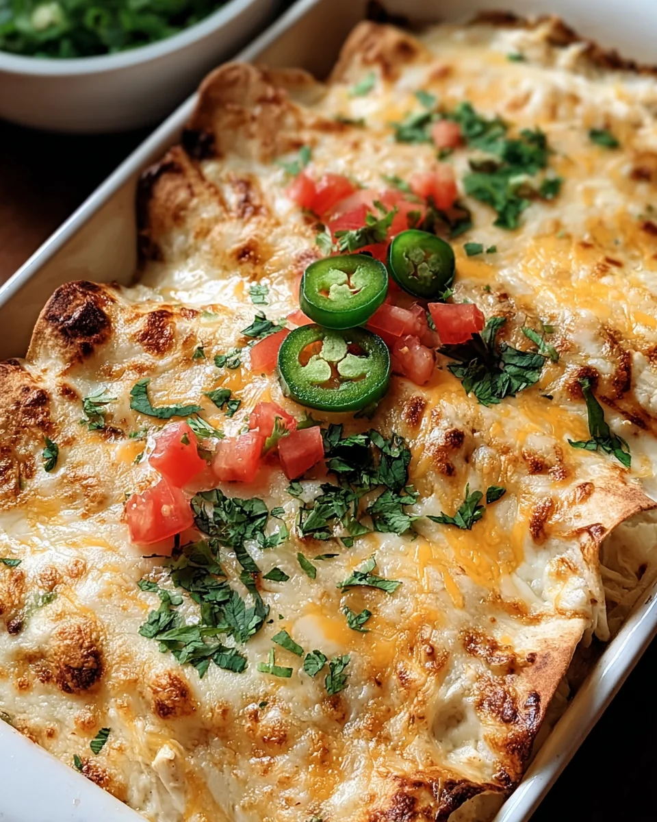 Creamy White Chicken Enchiladas 18 Creamy
