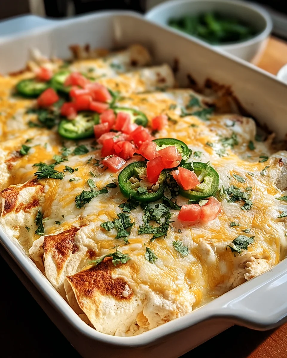 Creamy White Chicken Enchiladas 19 Creamy