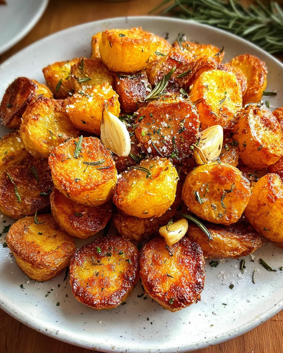Crispy Roast Potatoes with Rosemary and Garlic - Whole30 17 Crispy