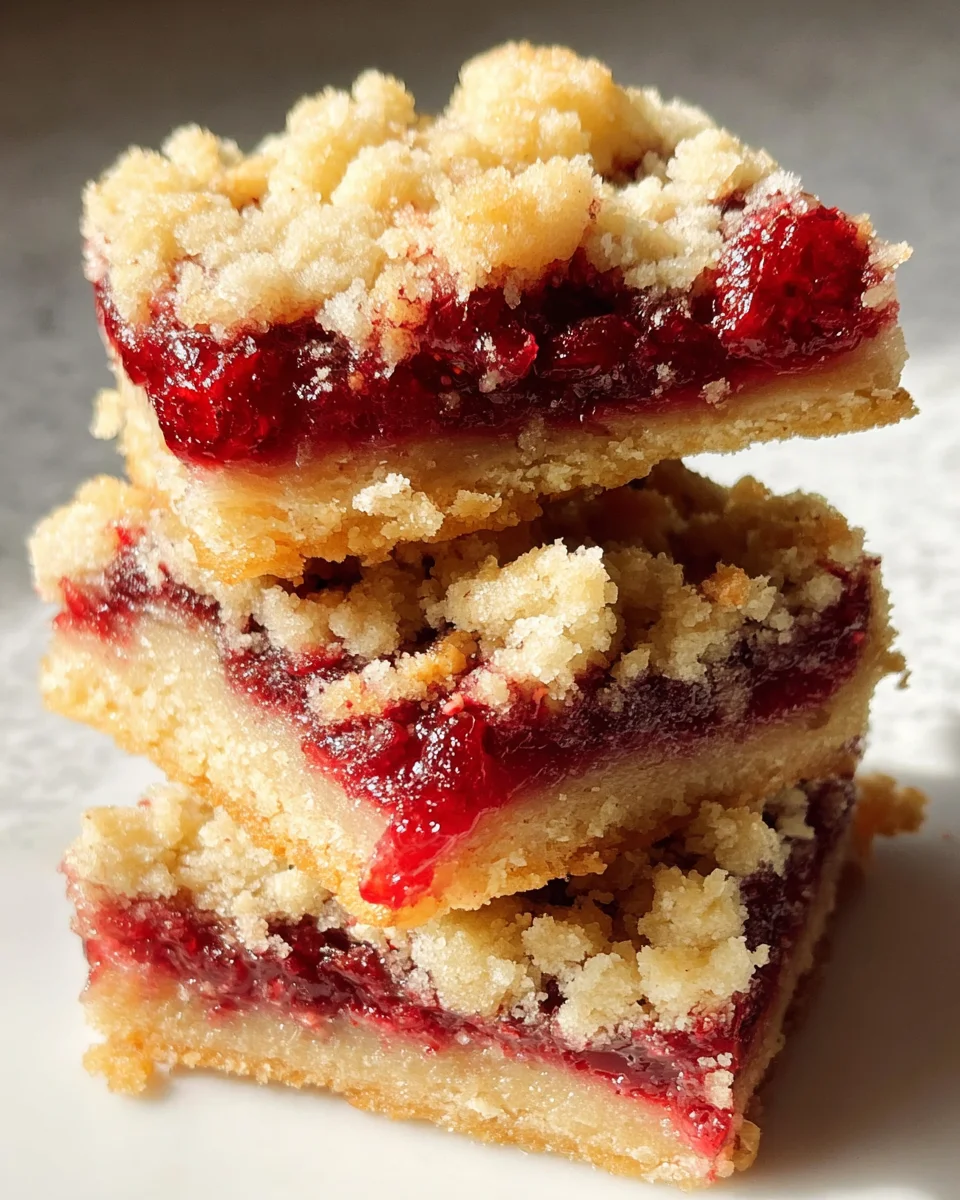 Fabulous Five Ingredient Raspberry Bars