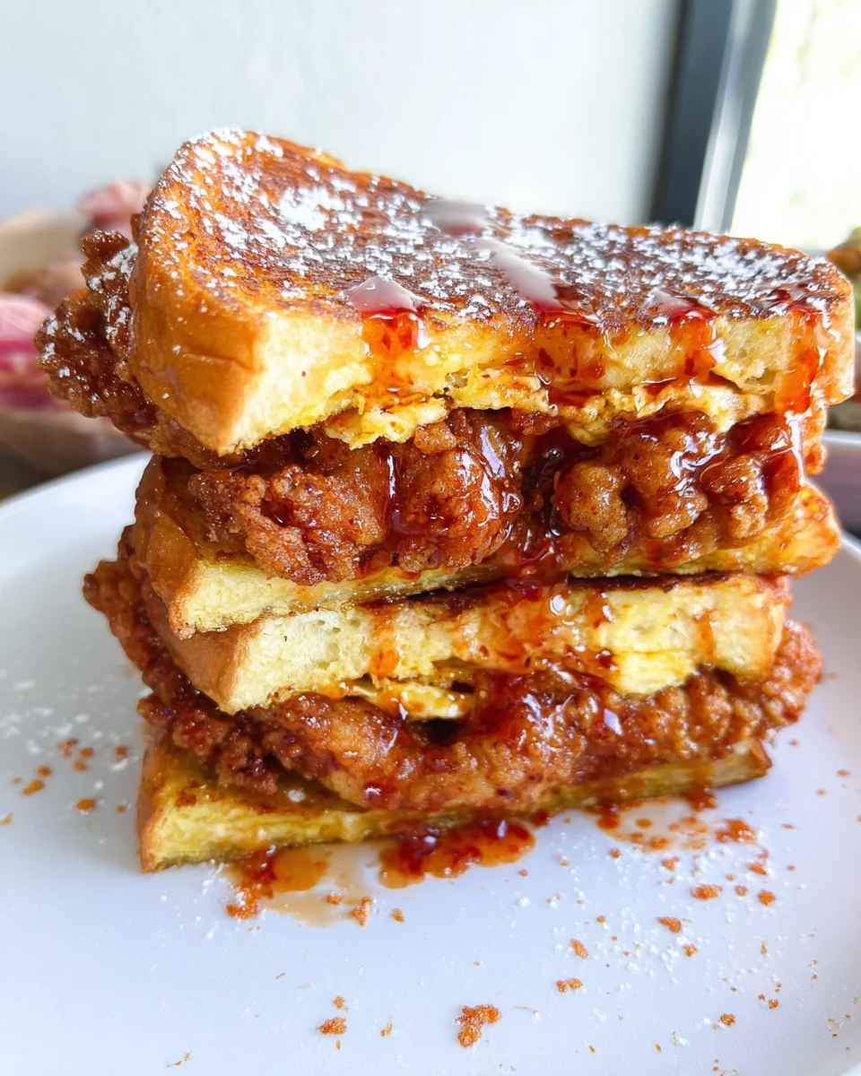 French Toast Fried Chicken Sandwich