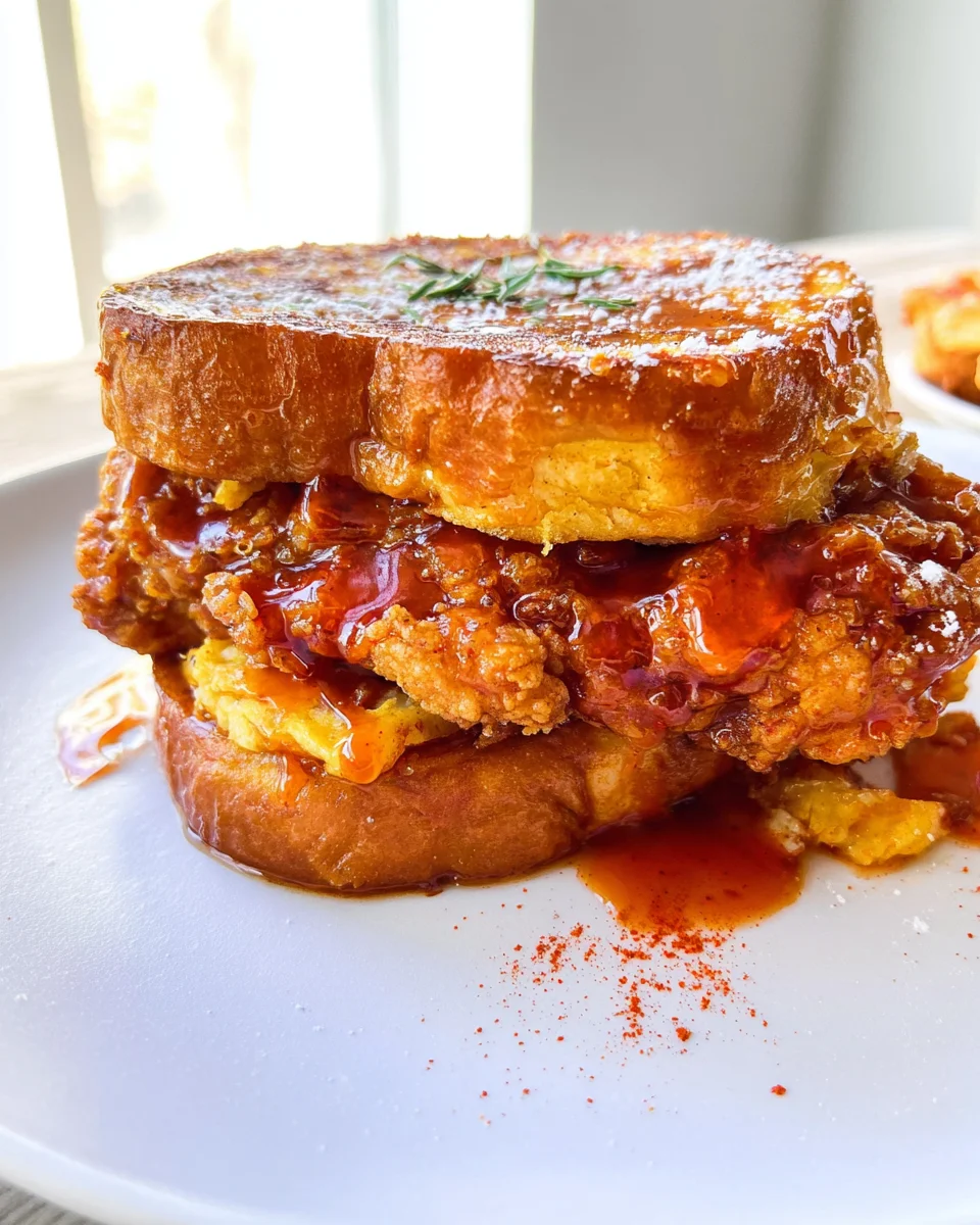 French Toast Fried Chicken Sandwich 21 French