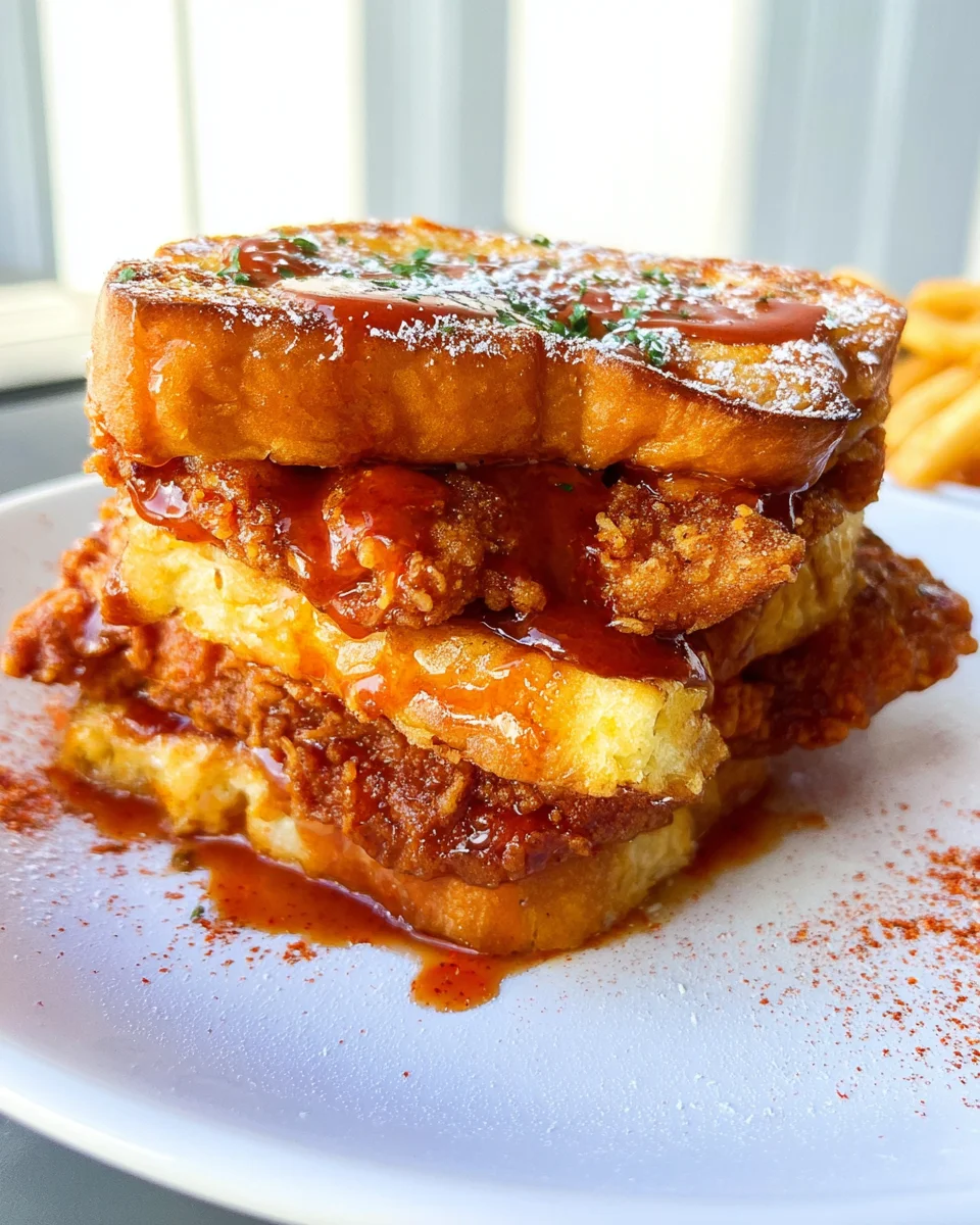 French Toast Fried Chicken Sandwich 22 French