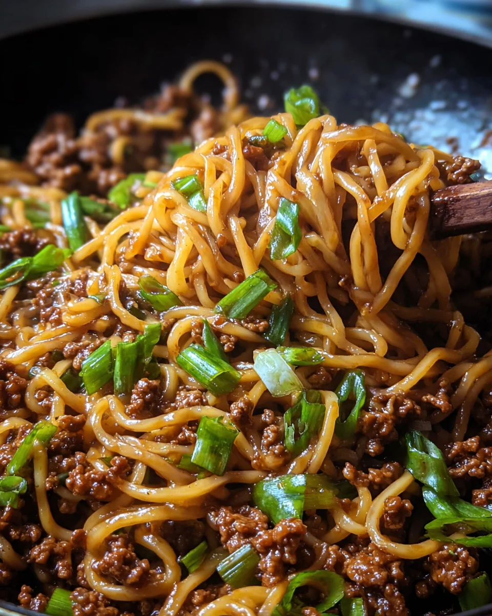 Ground Beef Mongolian Noodles 28 Ground Beef Mongolian Noodles