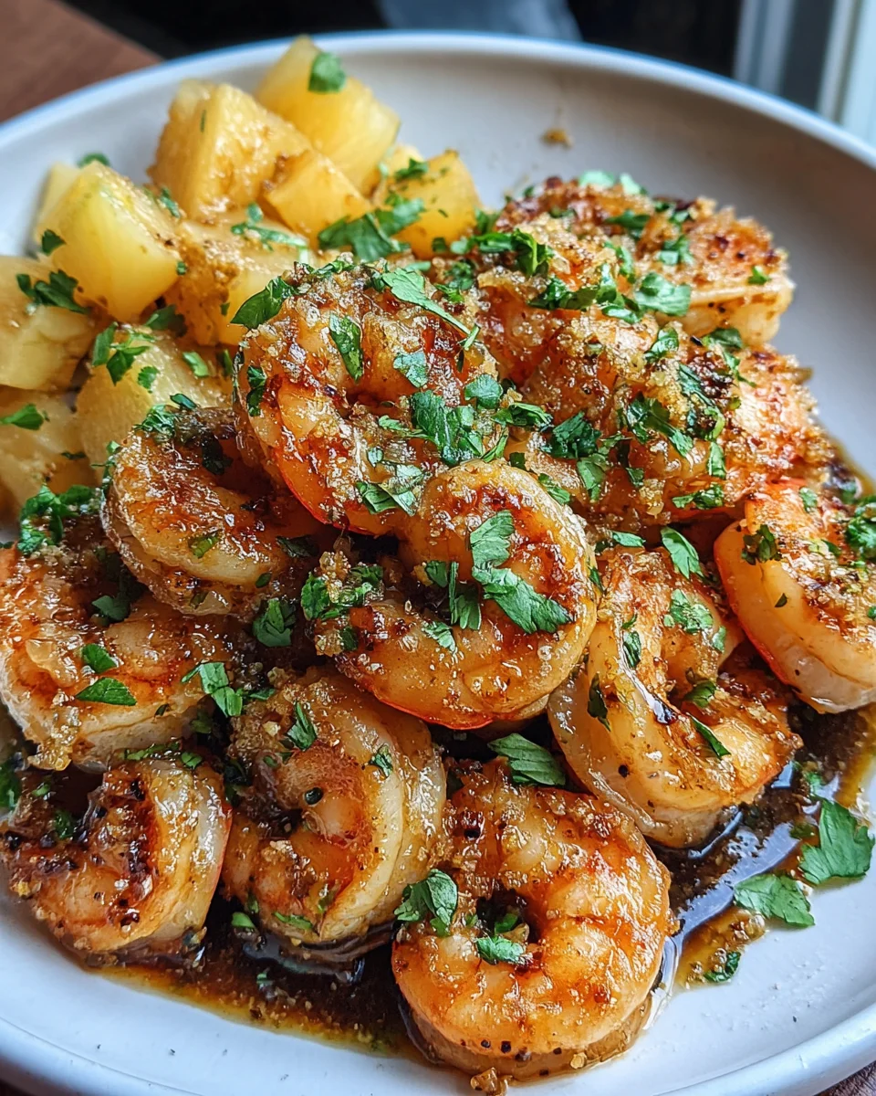 Hawaiian Garlic Shrimp