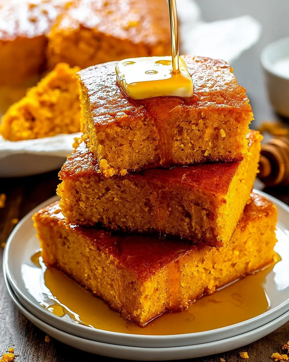 Honey Butter Sweet Potato Cornbread