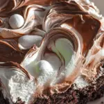 Marshmallow Chocolate Poke Cake 21 Marshmallow Chocolate Poke Cake