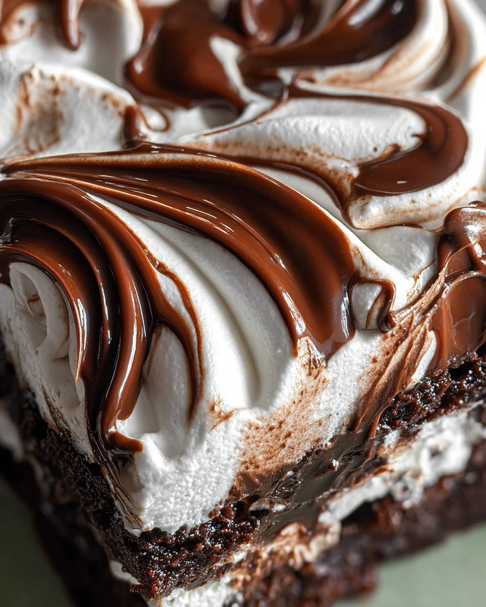 Marshmallow Chocolate Poke Cake 20 Marshmallow