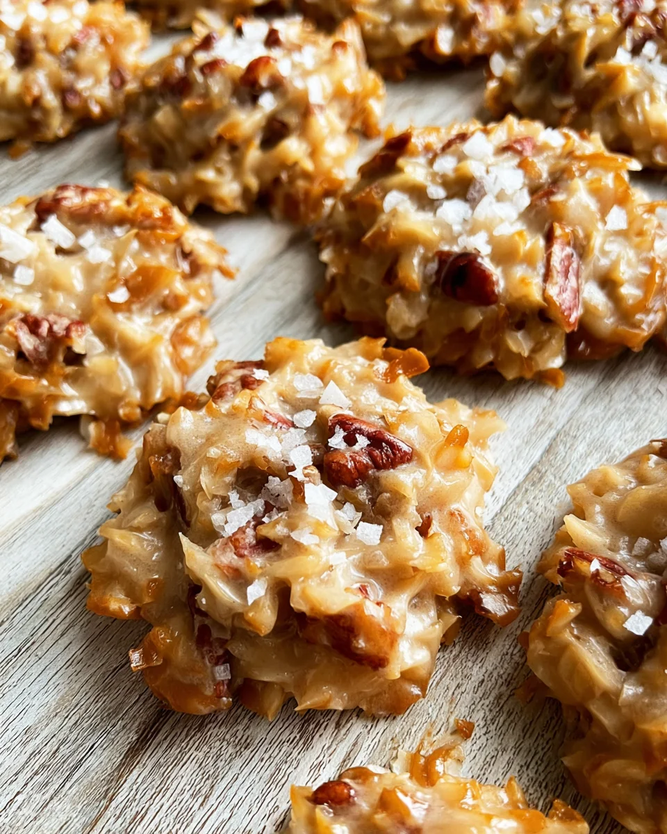 No-Bake Coconut Praline Cookies