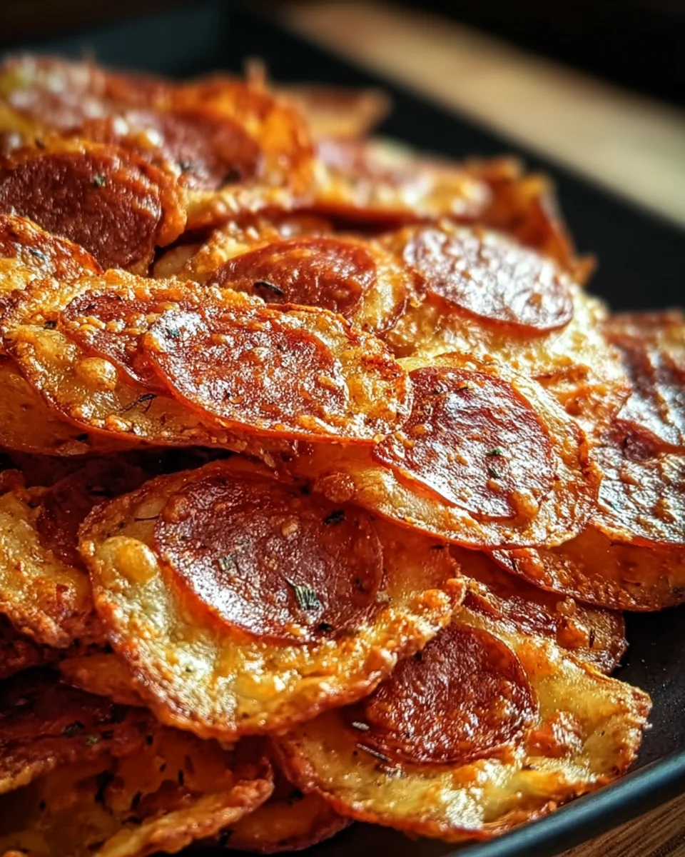 Pepperoni Cheese Crisps 46 Pepperoni Cheese Crisps