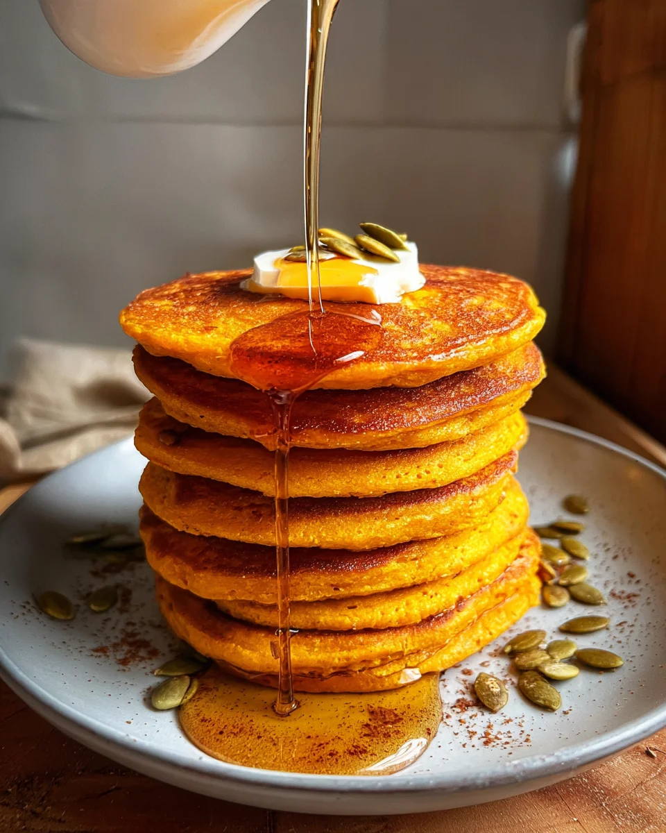 Pumpkin Cottage Cheese Pancakes 19 Pumpkin