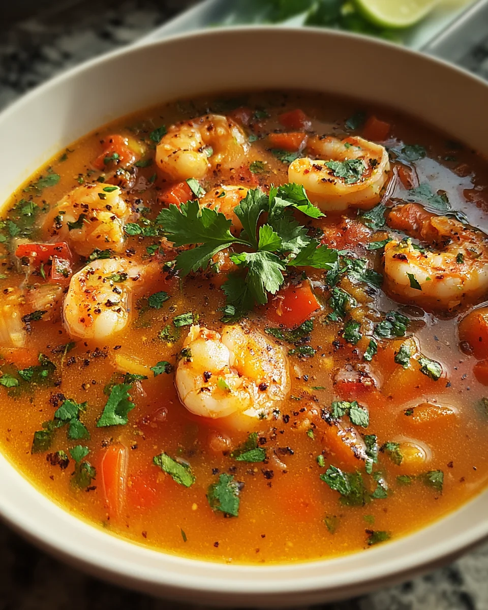 Quick and Spicy Shrimp Soup