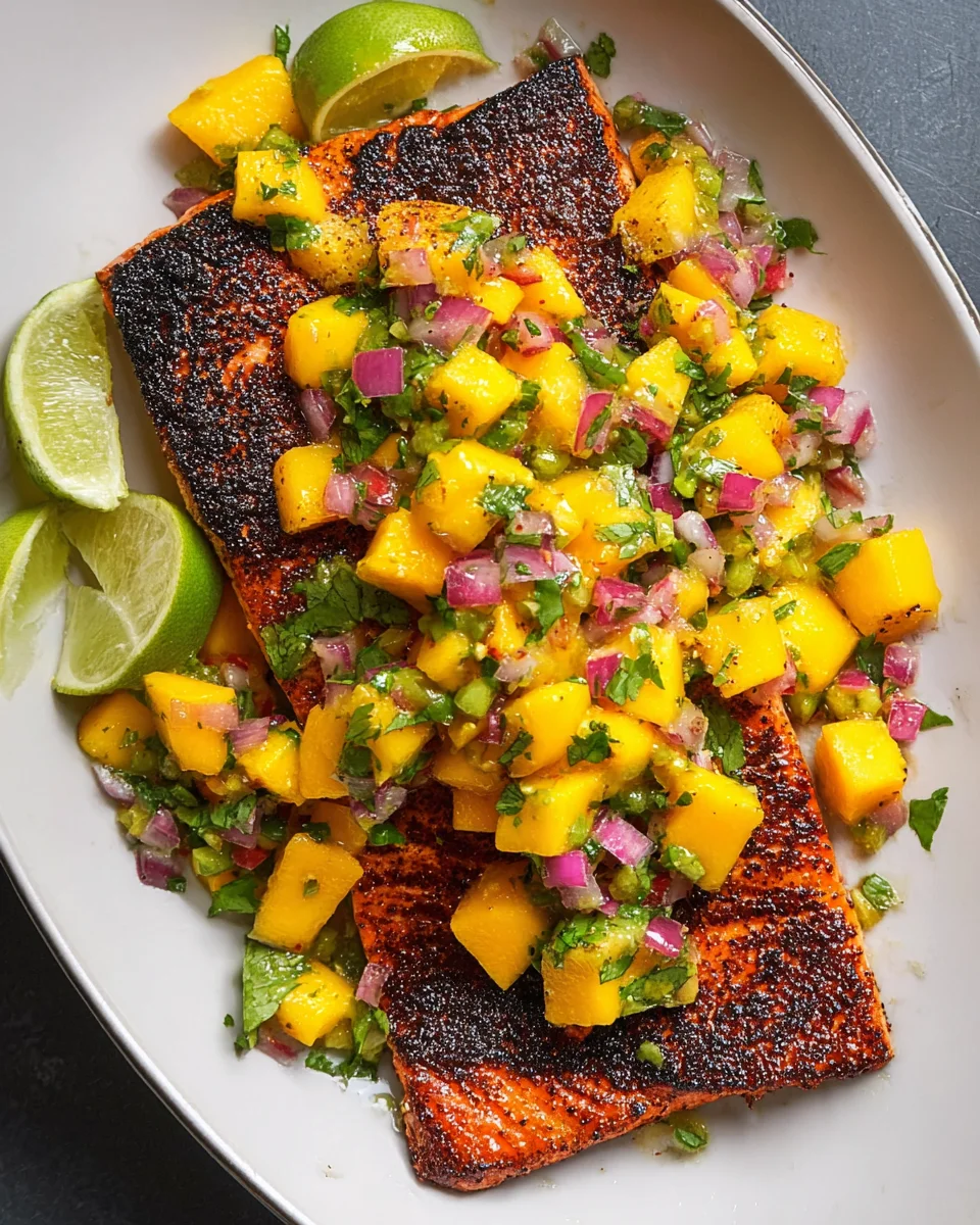 Salmon with Mango Salsa