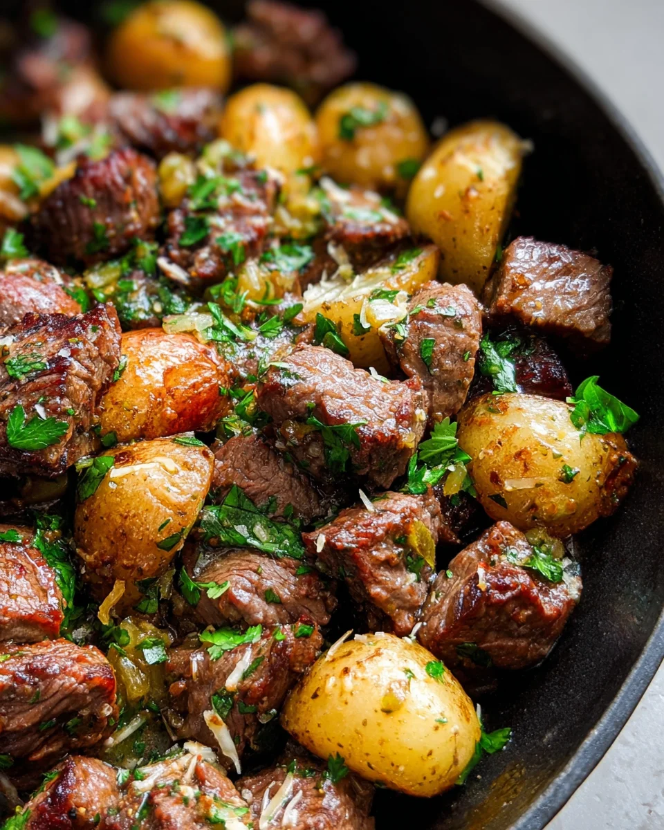 Slow Cooker Garlic Butter Beef Bites & Potatoes 26 Slow