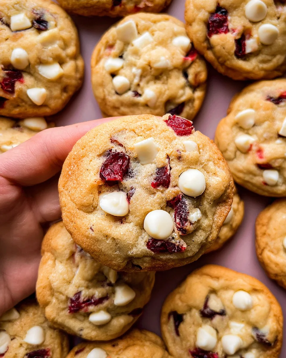 Soft-Baked White Chocolate Cranberry Cookies