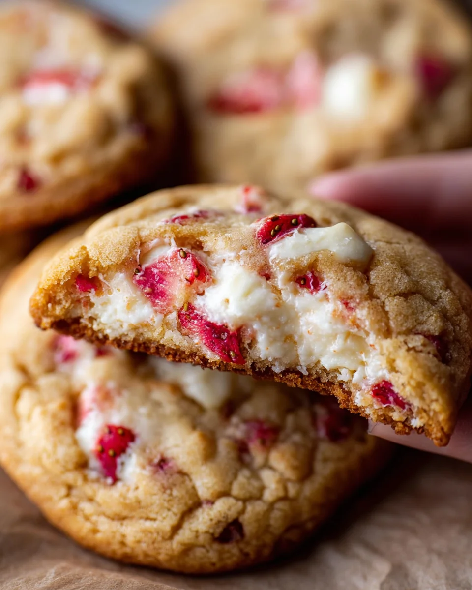 Strawberry Cheesecake Cookies