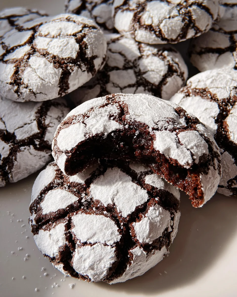The BEST Chocolate Crinkle Cookies Recipe 24 The