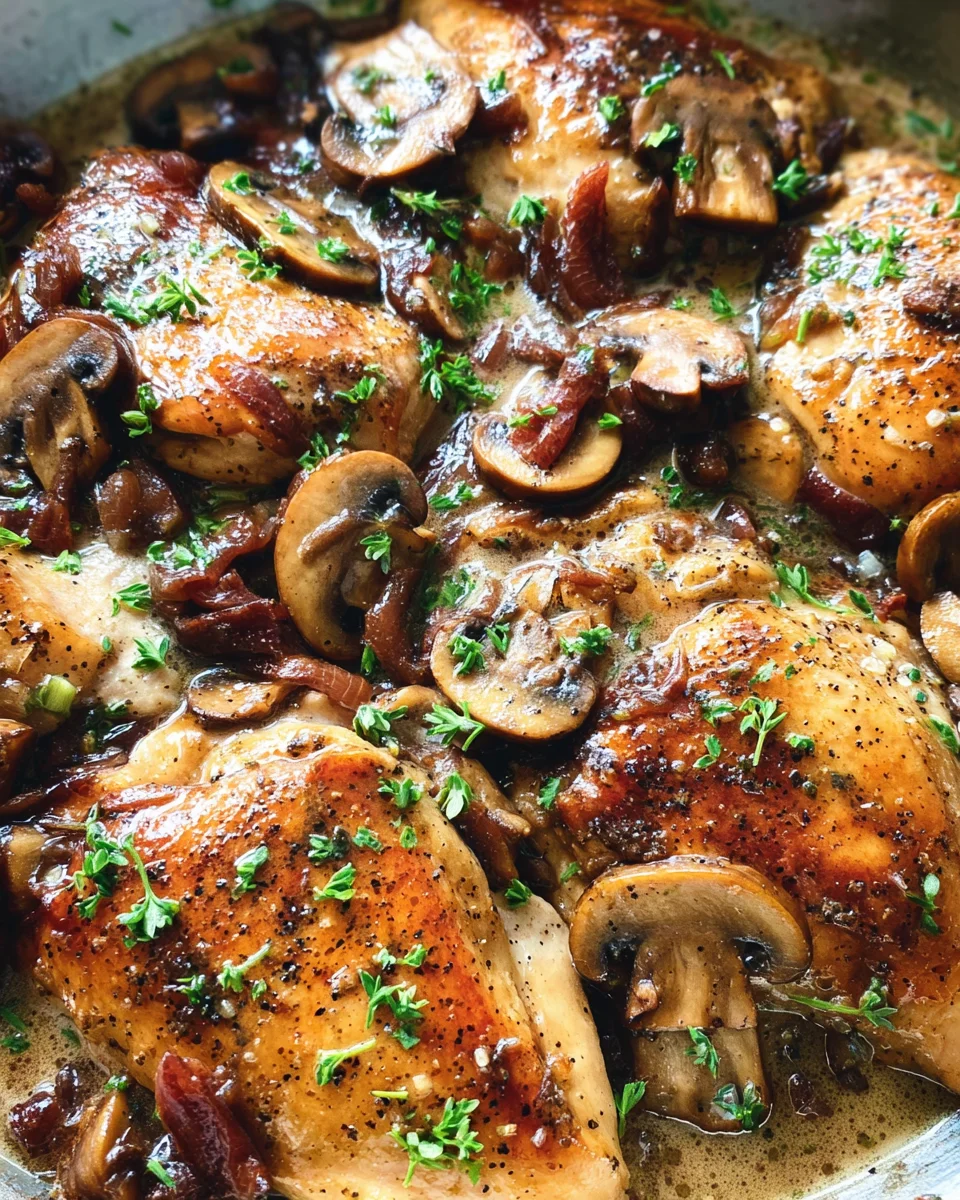 Balsamic Chicken and Mushrooms