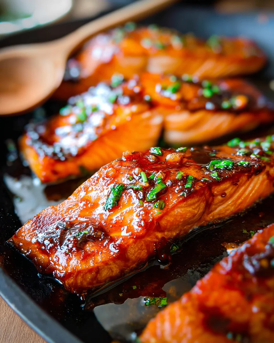 Bourbon Glazed Salmon