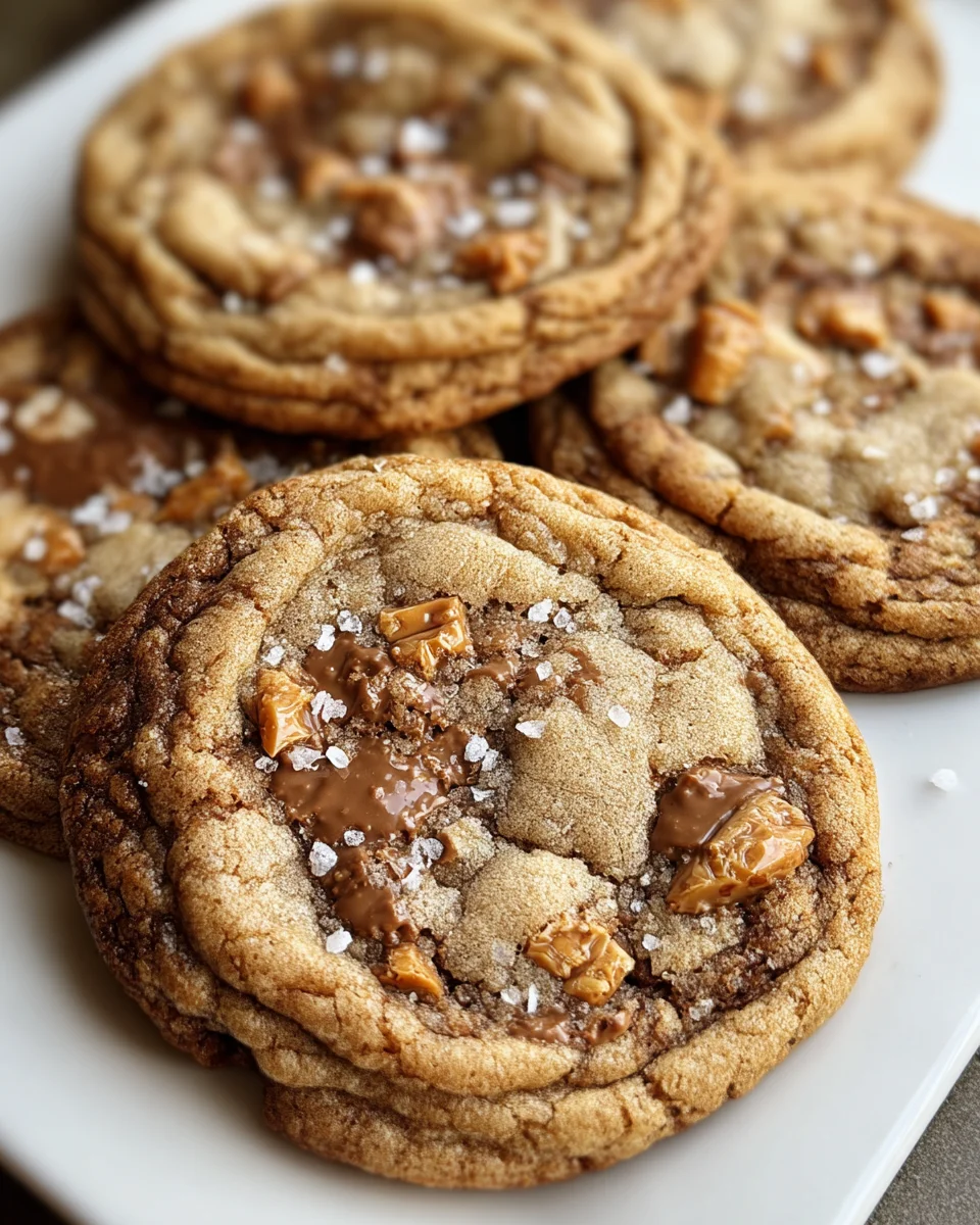 Brown Butter Coffee Toffee Cookies