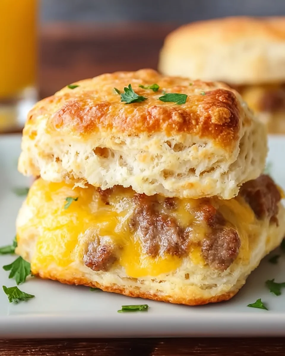 Cheese and Sausage Biscuit 22 Cheese