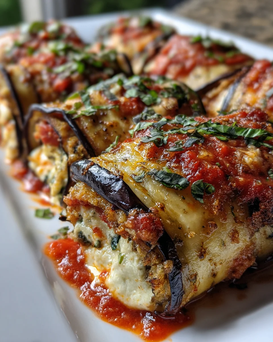 Cheesy Eggplant Rolls 28 Cheesy Eggplant Rolls