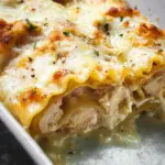 Chicken Alfredo Lasagna Rolls