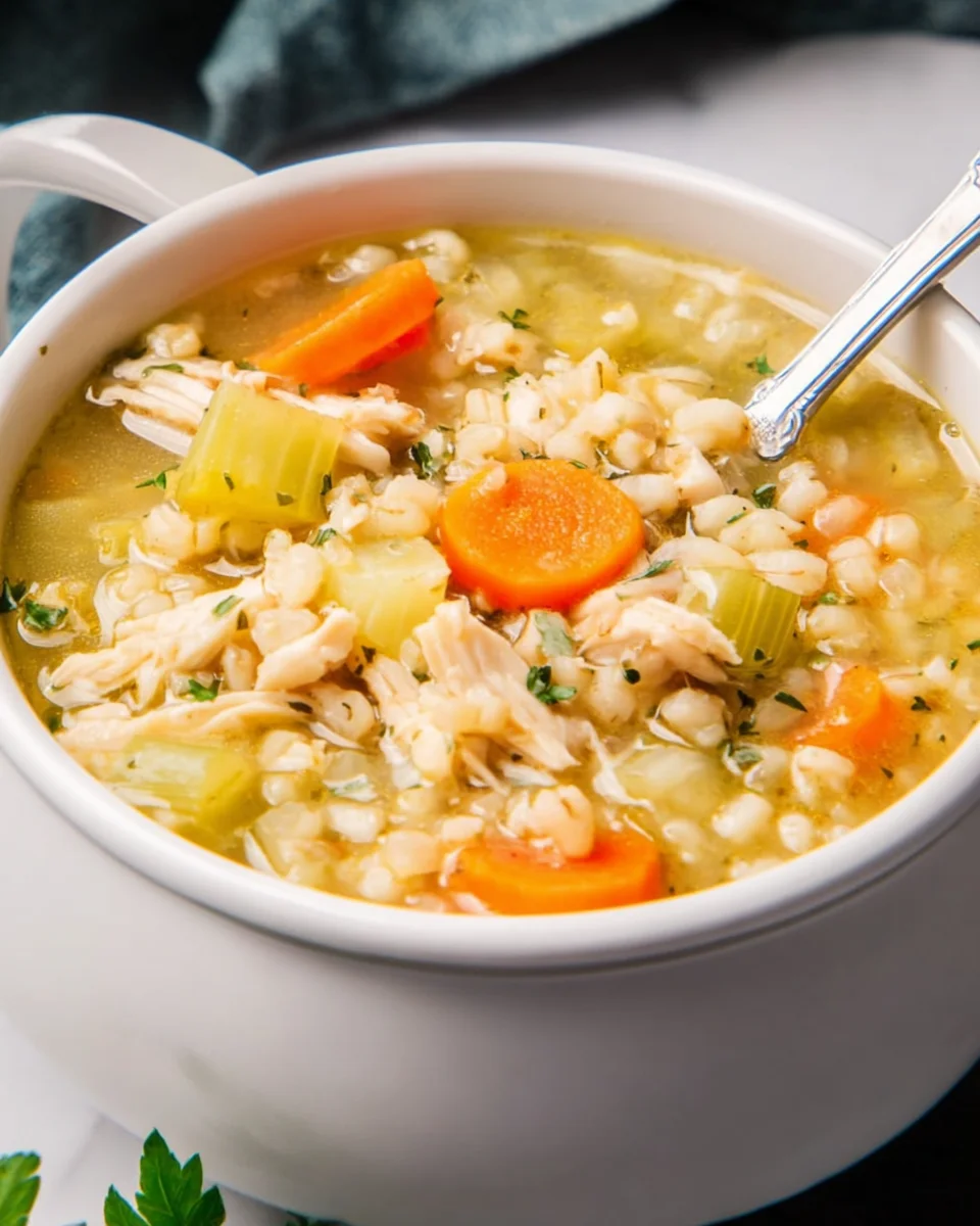 Chicken Barley Soup 22 Chicken Barley Soup