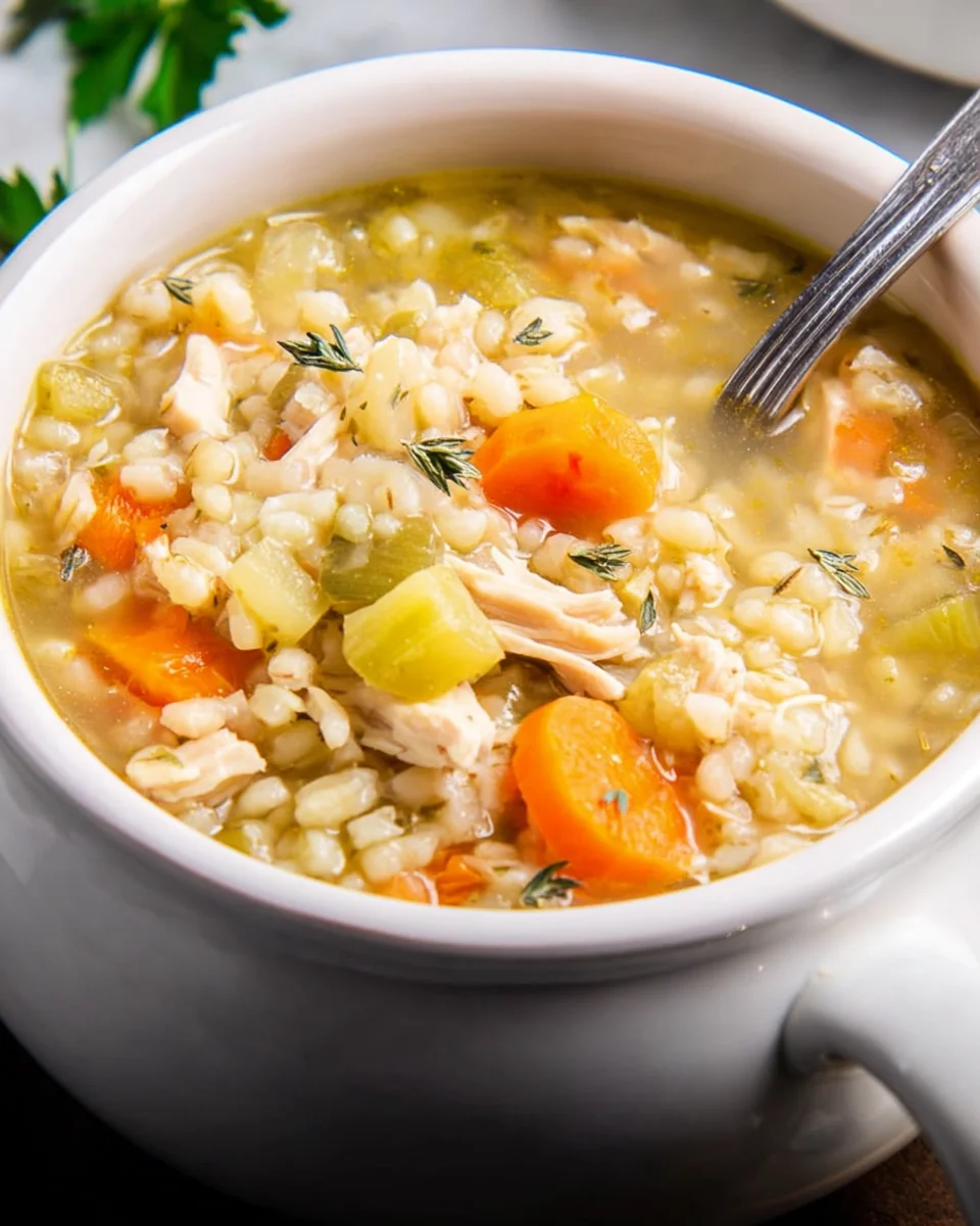 Chicken Barley Soup 20 Chicken