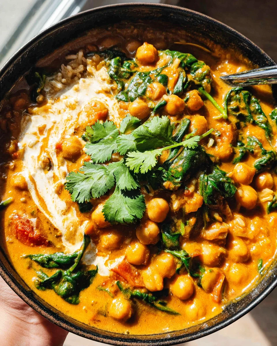 Chickpea Spinach Curry (Chana Palak Masala) 25 Chickpea