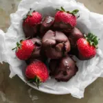 Chocolate Strawberry Frozen Yogurt Bites