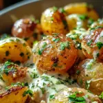 Creamy Garlic Baby Potatoes