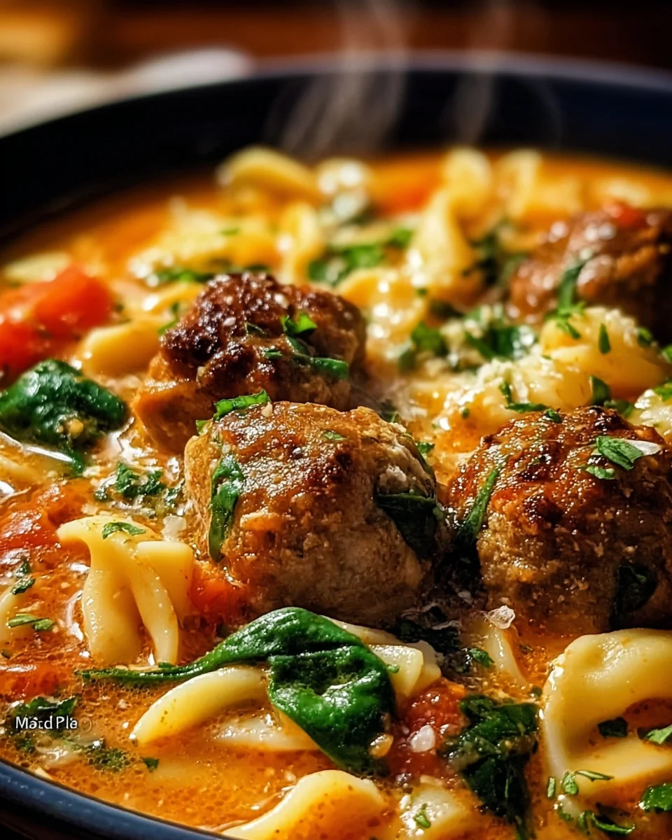Creamy Italian Meatball Soup