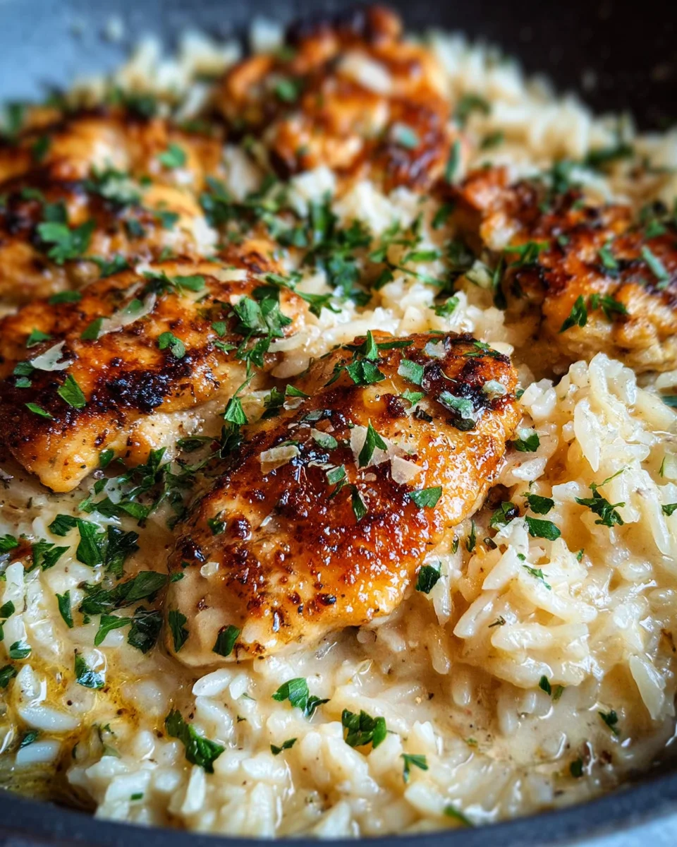 Creamy Parmesan One Pot Chicken and Rice