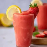 Frozen strawberry lemonade