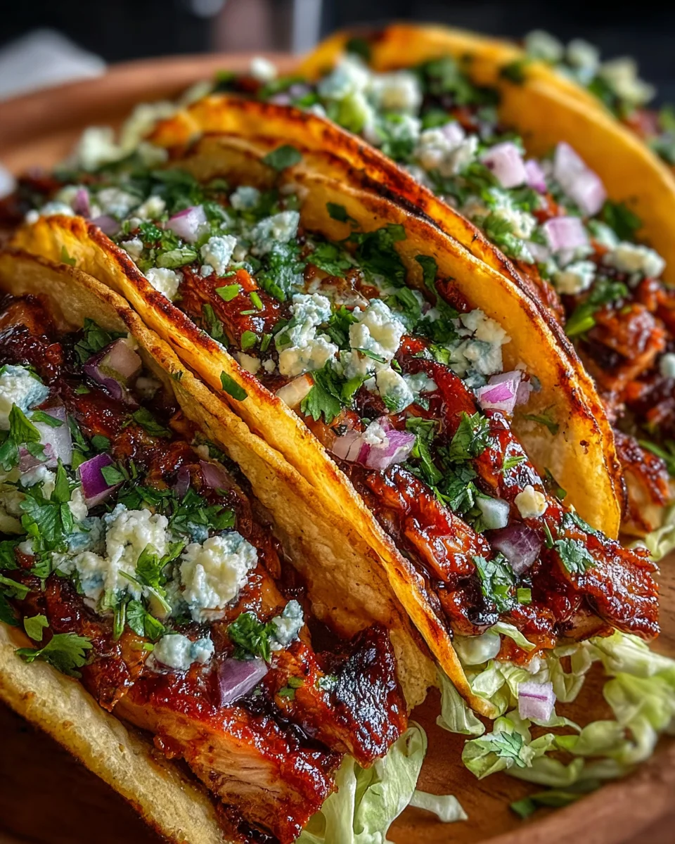 Garlic Butter Honey BBQ Chicken Tacos 19 Garlic