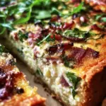 Gruyere, Ham And Arugula Quiche