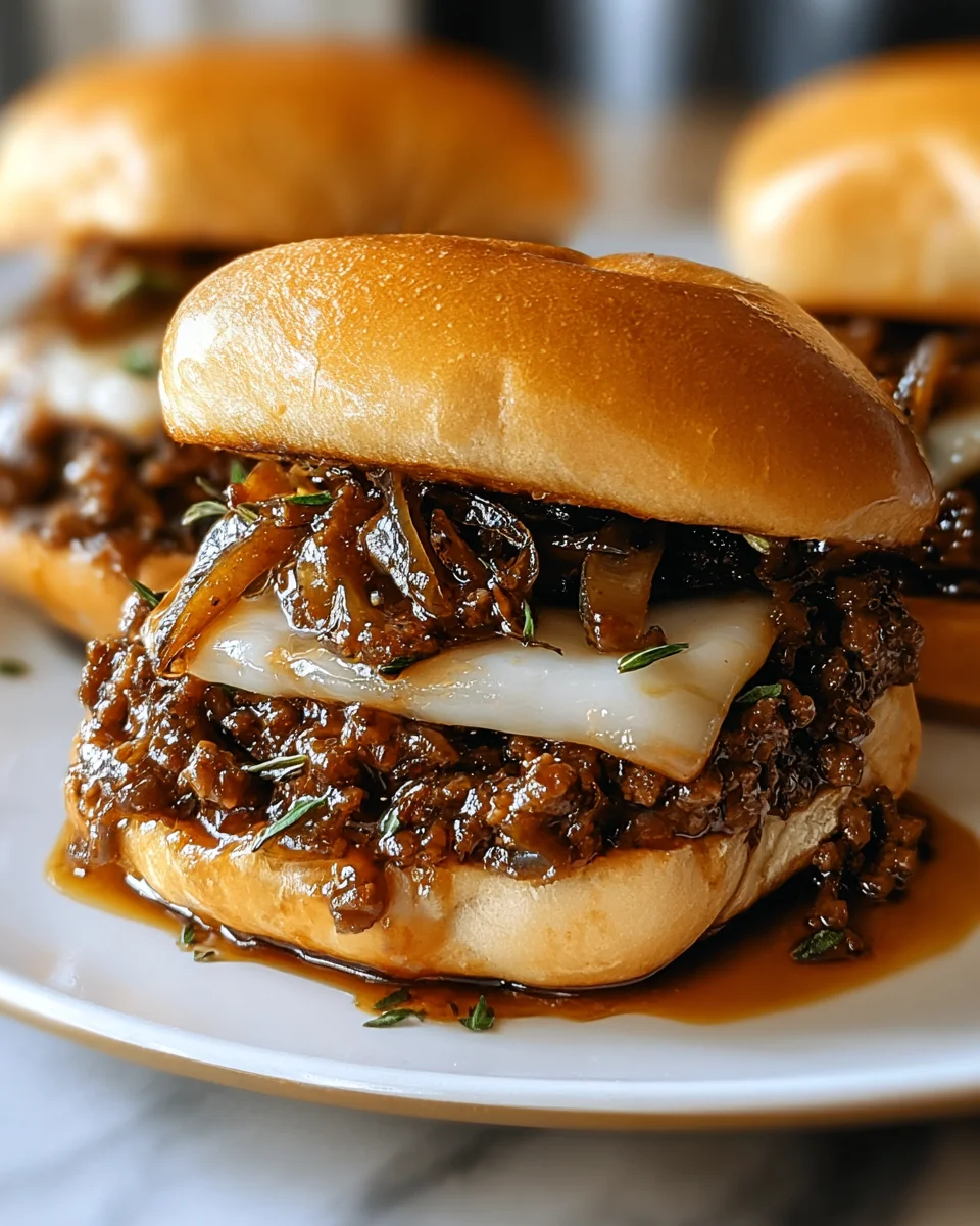 Irresistible French Onion Beef Sloppy Joes 23 Irresistible