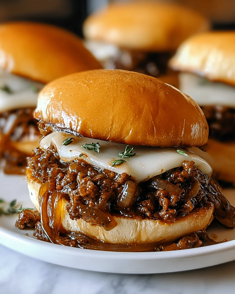 Irresistible French Onion Beef Sloppy Joes 24 Irresistible