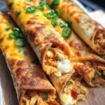 Jalapeño Popper Chicken Taquitos