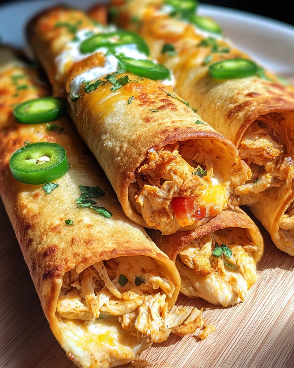 Jalapeño Popper Chicken Taquitos 18 Jalapeño