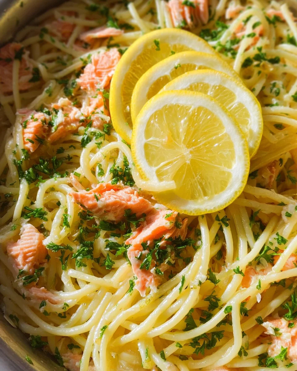 Lemon-Butter Salmon Pasta 19 Lemon-Butter