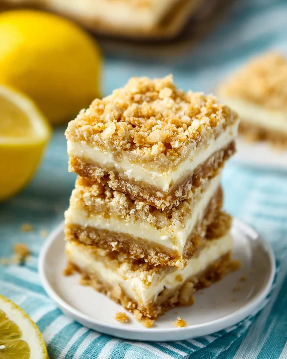 Lemon Oatmeal Crumble Bars