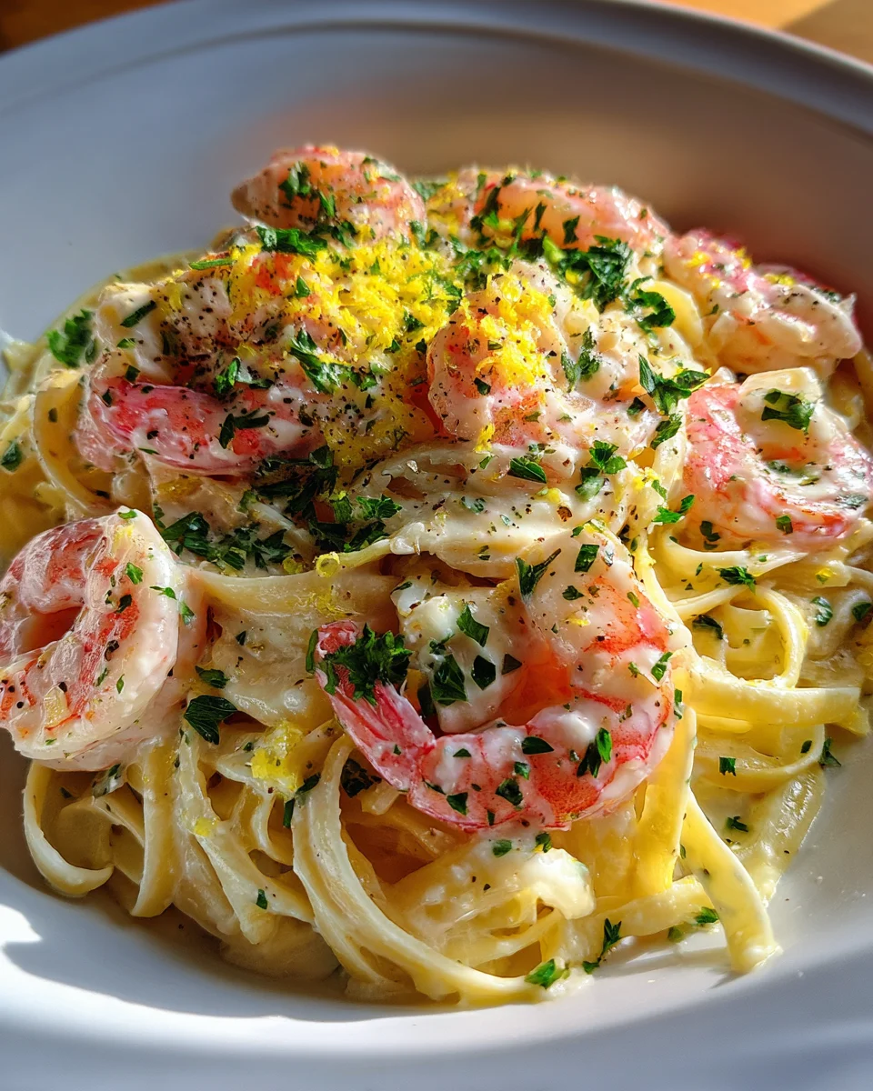 Lemon Shrimp Pasta