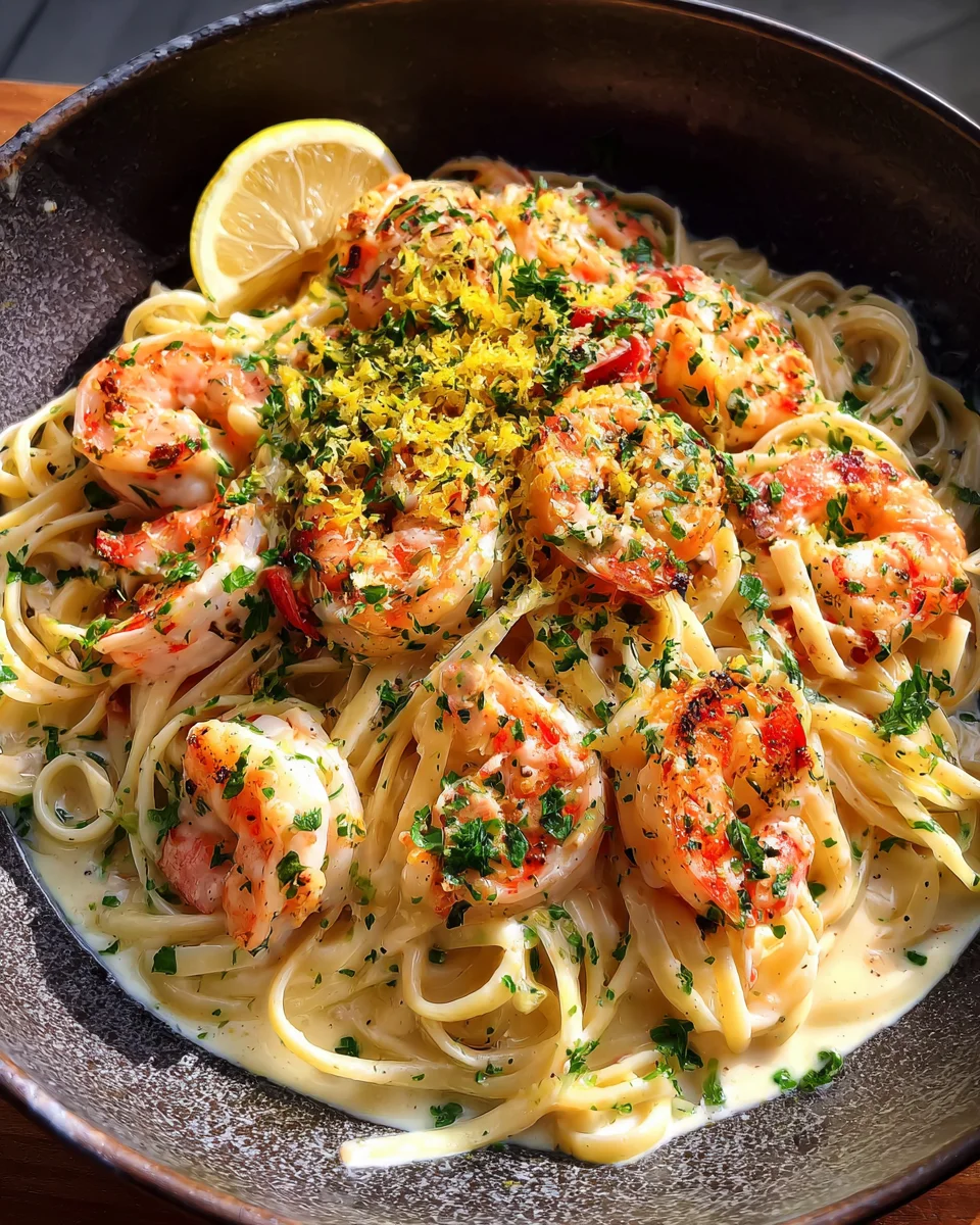 Lemon Shrimp Pasta 22 Lemon