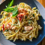 Lobster Pasta with Herb Parmesan Sauce
