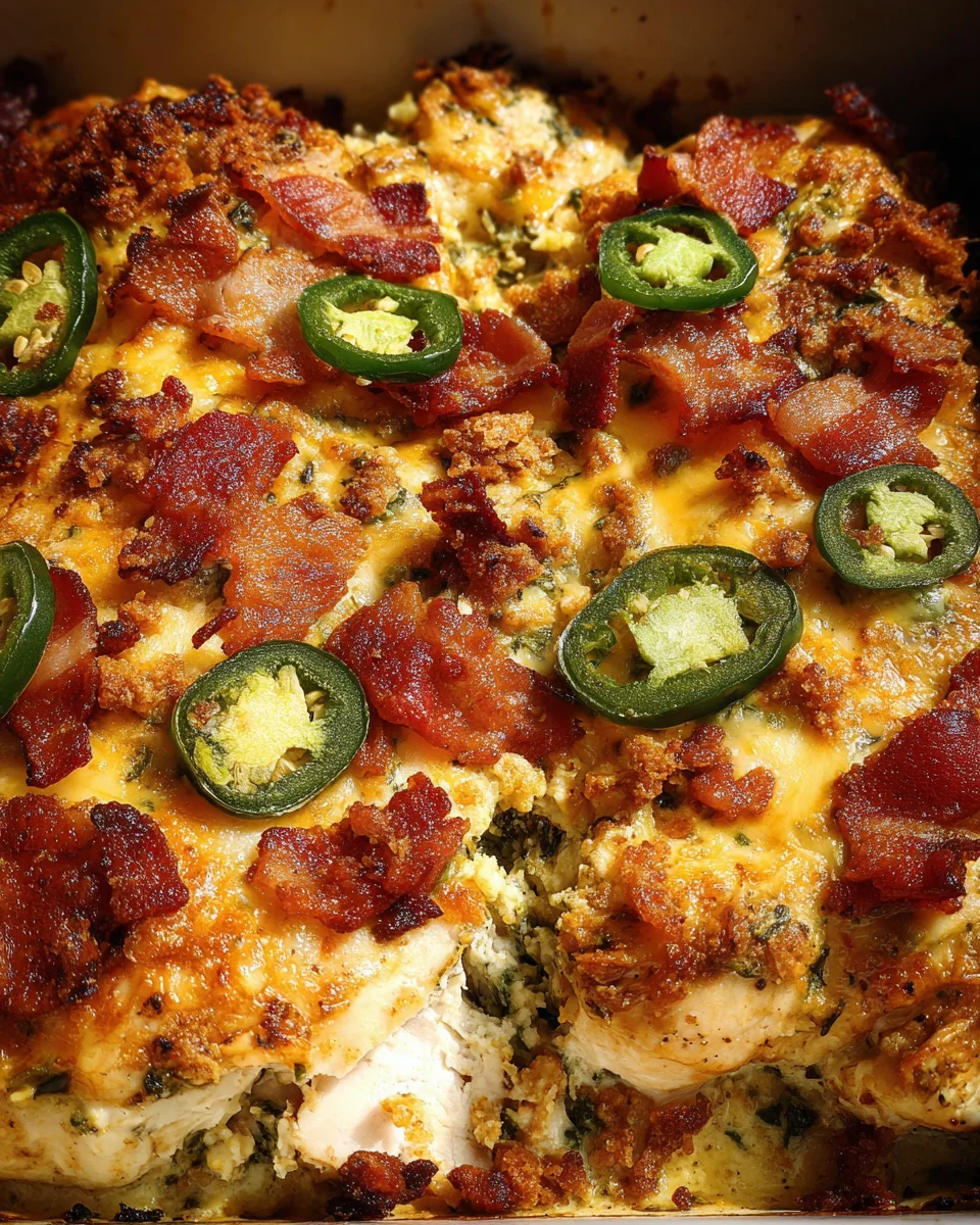 Low Carb Jalapeno Popper Chicken