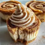 Mini Cinnamon Roll Cheesecakes