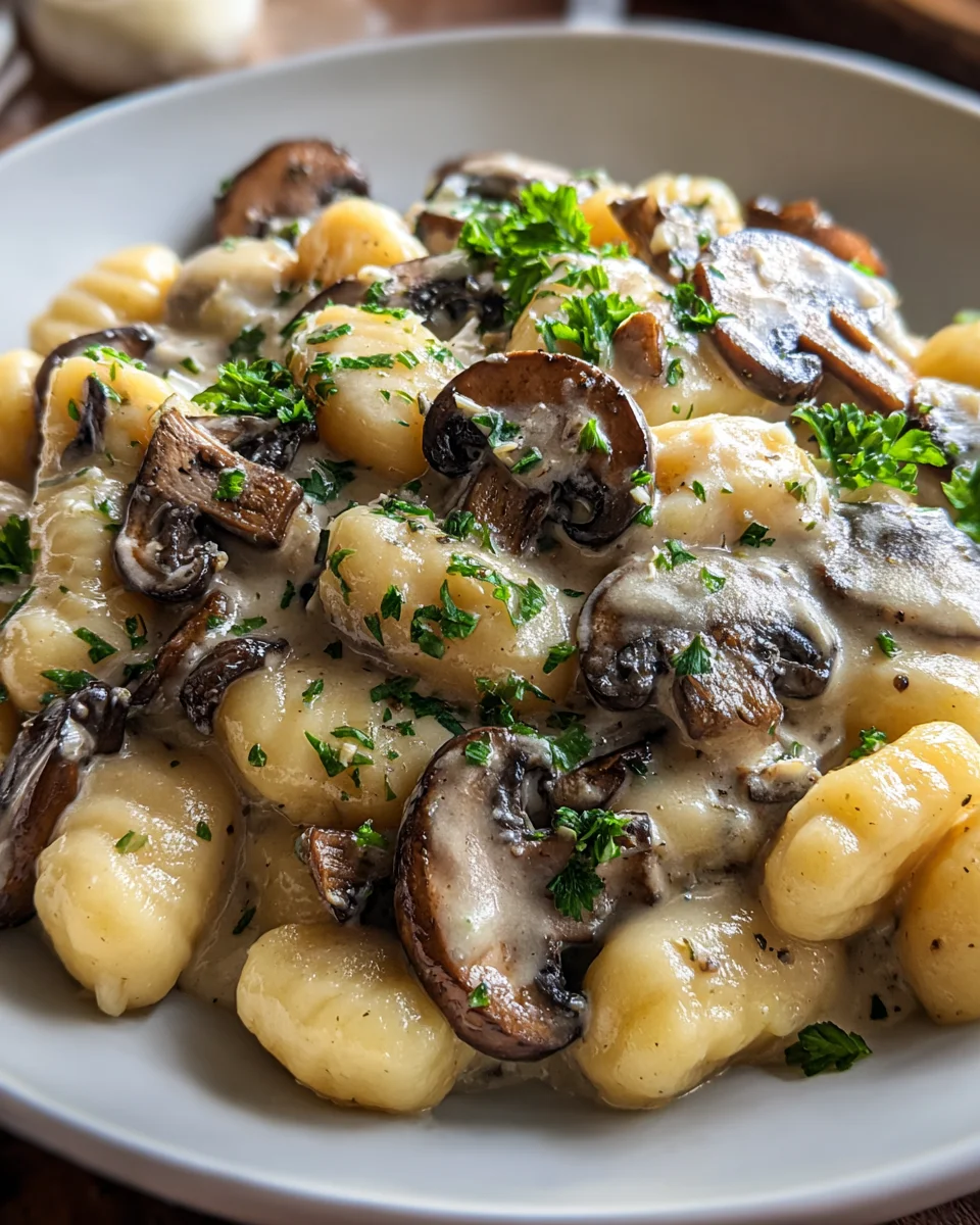 Mushroom Gnocchi with Parmesan Cream Sauce Recipe 21 Mushroom Gnocchi with Parmesan Cream Sauce Recipe