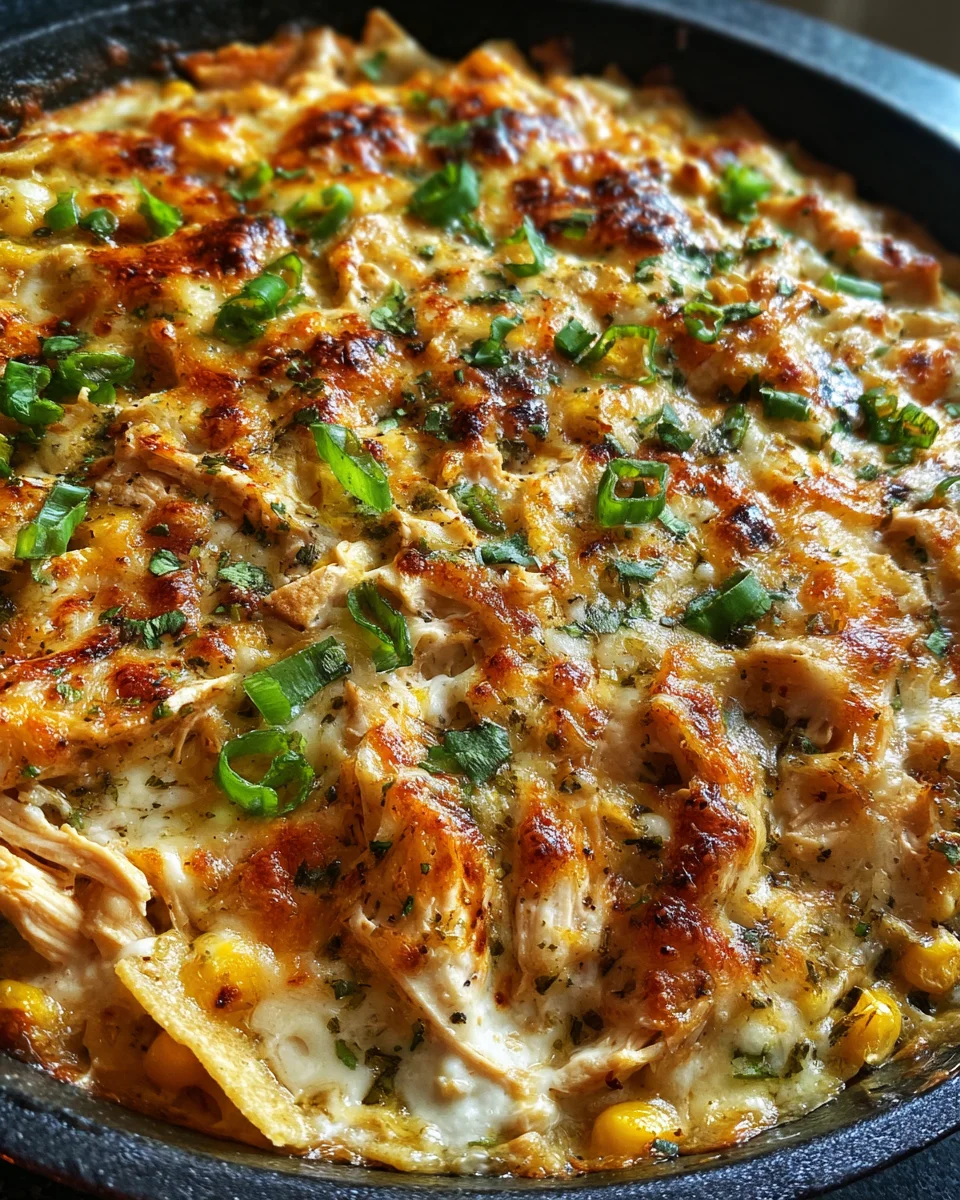 One Pan Sour Cream Chicken Enchilada Skillet